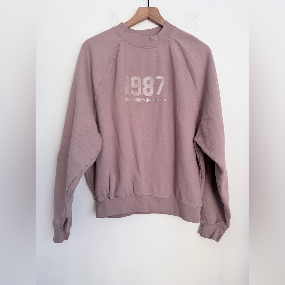 Just Attitude 1987 by Underlined Mens Fleece Y2K Sweatshirt Raglan Sleeve M